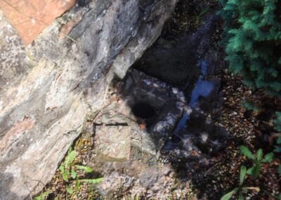 Access point to a blocked main drain in Cardross