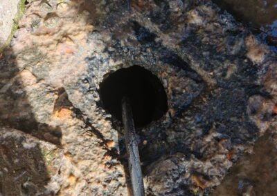 Main drain clearance in progress at a Cardross property