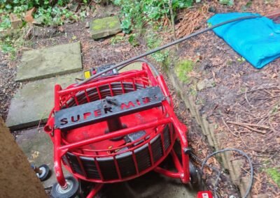 Picote specialist equipment used for root removal from a drain