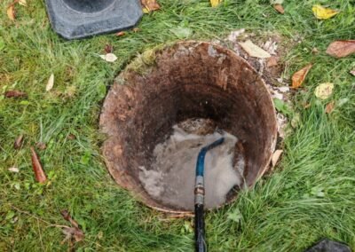 Internal drainage pipe viewed during a CCTV drain survey in Glasgow